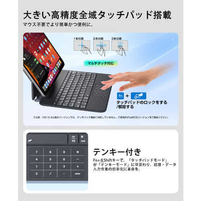 EWIN SmartPad Folio Premium(一体型テンキー＆タッチパッド)iPad用