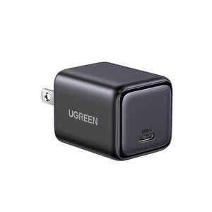 UGREEN 30W GaN 急速充電器 USB-C×1 ［1ポート / Quick Charge対応 / GaN(窒化ガリウム) 採用］ ブラック 55530