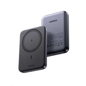 UGREEN マグネット式ワイヤレス充電対応モバイルバッテリー 25919 [ブラック]