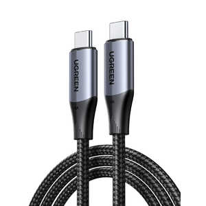 UGREEN USB-C to USB-C �P�[�u�� PD�Ή� 240W/5A�}���[�d4K / 60Hz�f���o�� 10Gbps 1m �mUSB-C �� USB-C�n �u���b�N 80150
