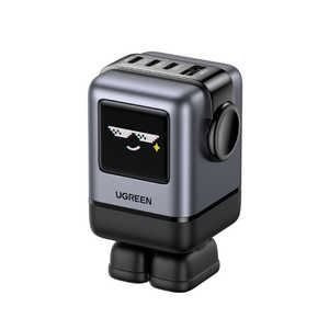 UGREEN Uno 急速充電器 100W USB-C×3 USB-A×1 ［4ポート / Quick Charge対応］ スペースグレー 45514B