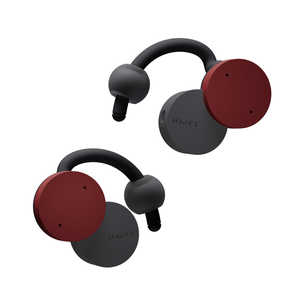 NTTソノリティ オープンイヤー型　完全ワイヤレス　耳スピーカー nwm (ヌーム) Dots Burgundy Red MBE002RA