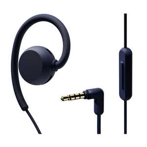 NTTソノリティ イヤホン 耳かけ型 nwm(ヌーム)Wired ［φ3.5mm ミニプラグ］ Navy Blue MWE006LJ