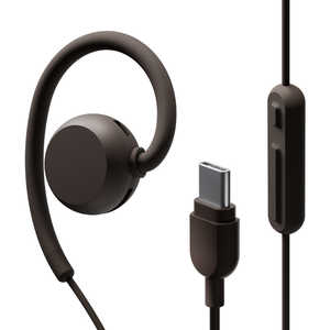 NTTソノリティ イヤホン 耳かけ型 USB Type-C nwm(ヌーム)Wired ［USB］ Dark Brown MWE007BA