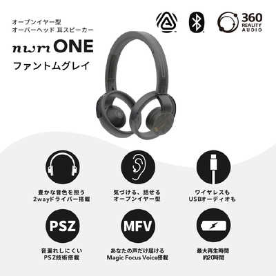 NTTソノリティ ブルートゥースヘッドホン nwm(ヌーム) ONE