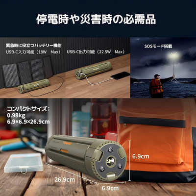 BOUGERV BougeRV 伸縮式折りたたみキャンプライト CL04 の通販