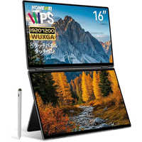 EHOMEWEI デュアルモニター 折りたたみ ミラーリング 拡張 薄型 USB-C