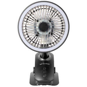 AIRFLOW 卓上クリップファン Air Flow ブラック AW-CL094LED-BK AIRFLOW 卓上クリップファン Air Flow ブラック AW-CL094LED-BK