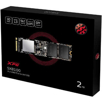 ADATA XPG SX8100NP 2TB M.2 SSD PCIe 使用少 ADATA 内蔵SSD PCI-Express接続 XPG SX8100 [2TB /M.2]｢バルク品