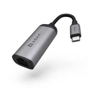 ADAMELEMENTS Adam Elements USB Type-C - ギガイーサネット 有線LANアダプター Adam Elements USB Type-C - ギガイーサネット 有線LANアダプター グレー AAPADE