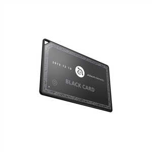 ADAMELEMENTS ワイヤレス充電対応紛失防止タグ Luxe Black スマートタグカード ABTADAVC02A2BK