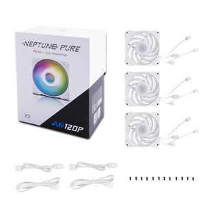 INWIN Neptune AN120 PURE 120mm ARGBケースファン・ホワイトモデル3個パック Neptune ホワイト IW-FN-AN120P-3PK INWIN Neptune AN120 PURE 120mm ARGBケースファン・ホワイトモデル3個パック Neptune ホワイト IW-FN-AN120P-3PK