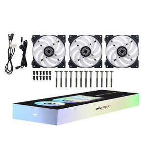 INWIN Lynx LN120 120mm ARGBケースファン・ブラックモデル3個パック ケーブルレスでファン同士の連結可能 Lynx ブラック IW-FN-LN120-3PK INWIN Lynx LN120 120mm ARGBケースファン・ブラックモデル3個パック ケーブルレスでファン同士の連結可能 Lynx ブラック IW-FN-LN120-3PK