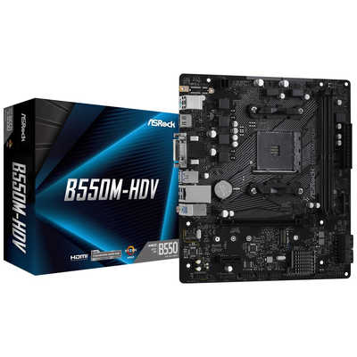 ASROCK マザーボード［MicroATX /Socket AM4］ B550M-HDV の通販