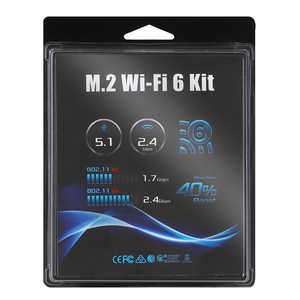ASROCK M.2 WiFi 6 kit (AX200) for DeskMini (BOX) M.2WiFi6kitAX20