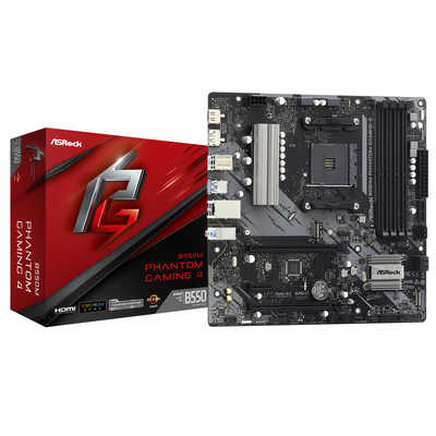ASRock B550 PHANTOM GAMING 4 マザーボード ASROCK マザーボード［MicroATX /Socket AM4］ B550M Phantom