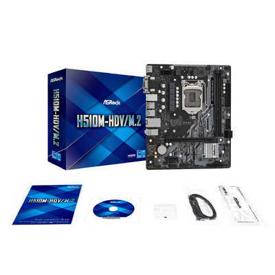 ASRock H510M-HDV/M.2 MicroATX マザーボード ASROCK マザーボード ［MicroATX /LGA1200］ H510M-HDV/M.2 の