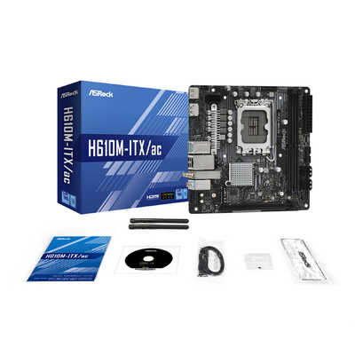 ASROCK マザーボード［MiniITX /LGA1700］ H610M-ITX/ac の通販
