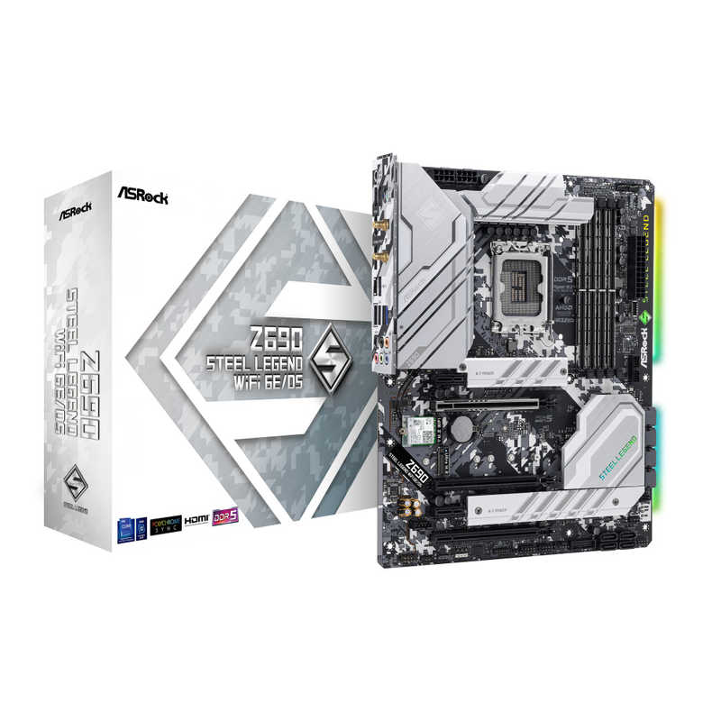 ASROCK ASROCK マザーボード［ATX /LGA1700］ Z690 Steel Legend WiFi 6E/D5 Z690 Steel Legend WiFi 6E/D5