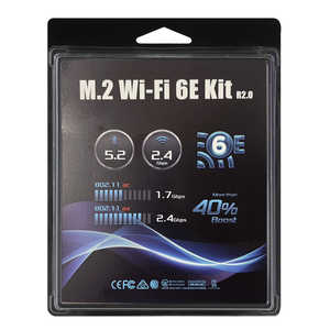 ASROCK DeskMini/DeskMeet꡼ Wi-Fiå M.2 WIFI 6E kit (AX210) for DeskMini (BOX) R2.0 M.2WIFI6EKITAX210R2