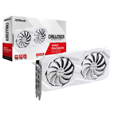ASROCK ASRock Radeon RX 6600 Challenger White 8G ［Radeon RX