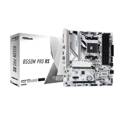 ASROCK マザーボード (Socket AM4) ホワイト ［MicroATX］ B550M Pro