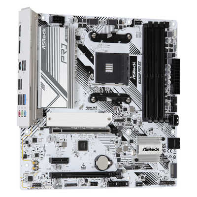ASROCK マザーボード (Socket AM4) ホワイト ［MicroATX］ B550M Pro