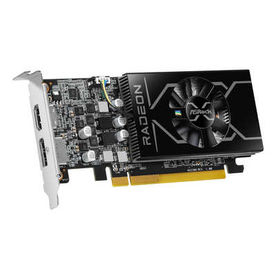 AMD Radeon RX6400 LP 4GB (M.2 pcieケーブル付) ASROCK Radeon RX 6400 LP 4G ［Radeon RXシリーズ /4GB
