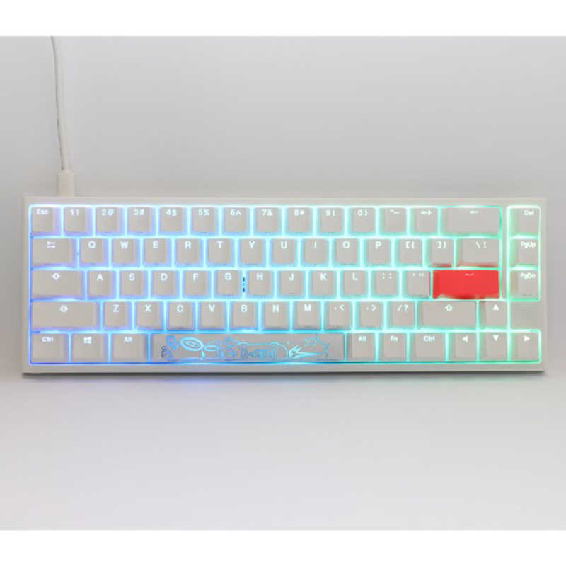 Ducky Ducky ゲーミングキーボード One 2 SF RGB Cherry Speed 銀軸(英語配列)[USB/有線] dk-one2-rgb-sf-pw-silver ピュア ホワイト dk-one2-rgb-sf-pw-silver ピュア ホワイト