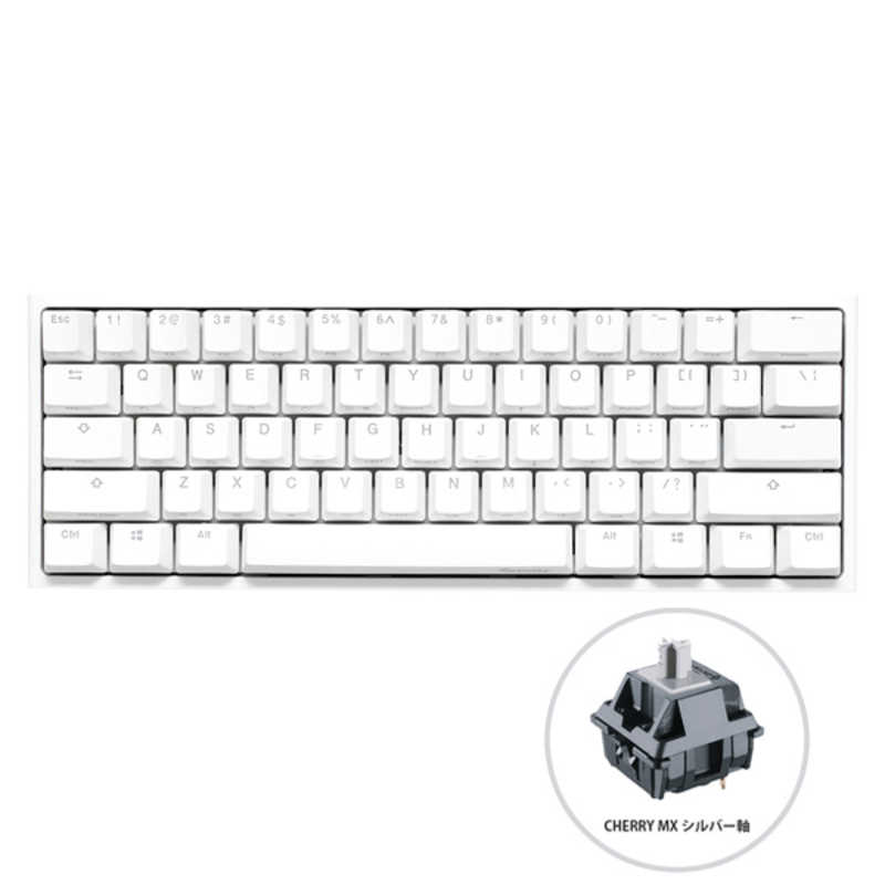 Ducky ゲーミングキーボード One 2 Mini Pure White RGB 60% シルバー