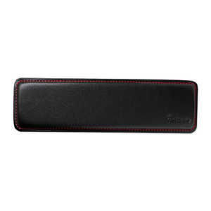 Ducky キーボードリストレスト [One 2 mini サイズ用 325x92x15mm] Mini Leather Wrist Rest with Red Stitching ブラック WRMINIREDSTITCH