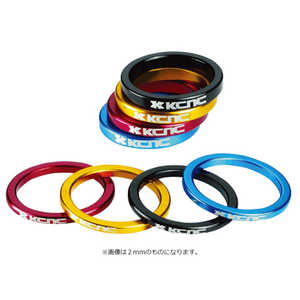 KCNC ヘッドセットパーツ スペーサー OS 3mm ブラック ｽﾍﾟｰｻｰ