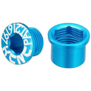 KCNC チェーンリング ボルト M8.5×0.75×6ボルト/M8.5×0.75×7ナット 263104(ブルｰ)ダブル用 5PCS