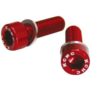 KCNC ボトルケージパーツ ボルト M5/15mm 2PCS レッド ボルトM515MM KCNC ボトルケージパーツ ボルト M5/15mm 2PCS レッド ボルトM515MM