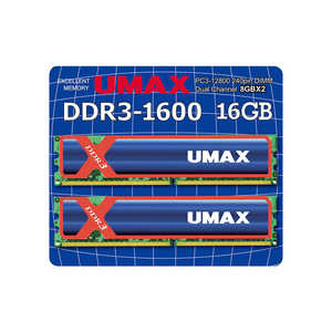 UMAX ѥ UM-DDR3-1600[DIMM DDR3 /8GB /2] UM-DDR3D-1600-16GBHS