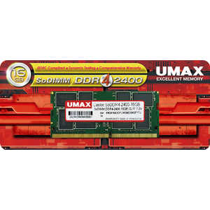UMAX 増設用メモリ UM-SODDR4-2400[SO-DIMM DDR4 /16GB /1枚] UM-SODDR4S-2400-16G