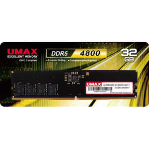 UMAX ���ݗp������ UM-DDR5-4800[DIMM DDR5 /32GB /1��] UM-DDR5S-4800-32G