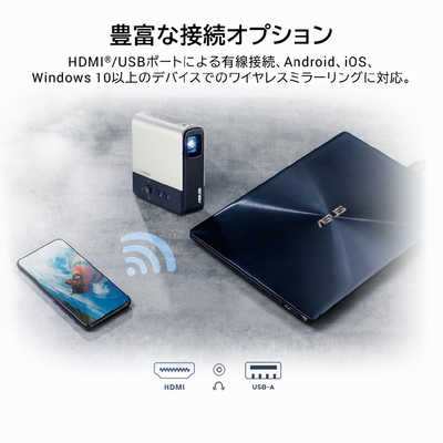 ASUS エイスース ASUS ZenBeam LED プロジェクター(ミニ ASUS エイスース ASUS ZenBeam LED プロジェクター(ミニ