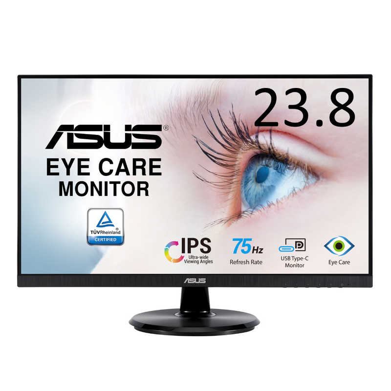 ASUS エイスース ASUS エイスース PCモニター Eye Care ブラック [23.8型 /フルHD(1920×1080) /ワイド] VA24DCP VA24DCP