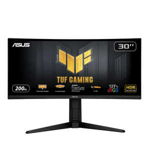 ASUS エイスース 湾曲ゲーミング液晶ディスプレイ TUF Gaming ［29.5型 /UltraWide FHD(2560×1080) /ワイド /曲面型］ VG30VQL1A