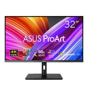 ASUS エイスース PCモニター ProArt [32型 /4K(3840×2160） /ワイド] PA32UCRK