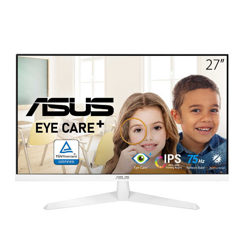 ASUS エイスース ASUS エイスース 液晶ディスプレイ Eye Care ［27型 /フルHD(1920×1080) /ワイド］ White VY279HE-W VY279HE-W
