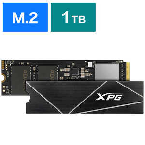 ADATA 内蔵SSD PCI-Express接続 GAMMIX S70 BLADE XPG ブラック [M.2 /1TB]｢バルク品｣ AGAMMIXS70B-1T-CS