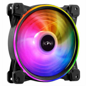 ADATA ケースファン RGBモデル [140mm / PWM 700~1800rpm ] XPG ブラック HURRICANE140ARGBPWMB