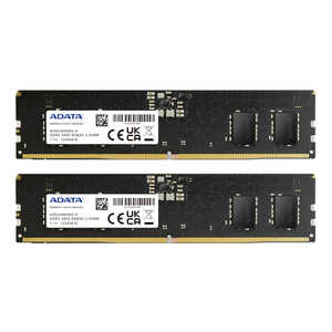 ADATA 増設メモリ DDR5-4800 8GB×2枚 [DIMM DDR5 /8GB /2枚] AD5U48008GDT
