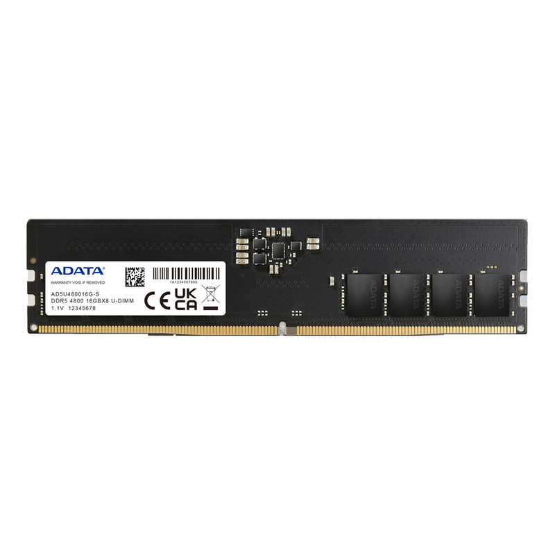 ADATA ADATA 増設用メモリ DDR5-4800[DIMM DDR5 /16GB /1枚] AD5U480016G-R AD5U480016G-R