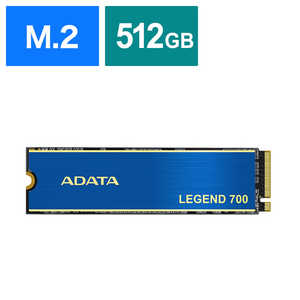 ADATA ¢SSD PCIExpress³ LEGEND 700 512GB /M.2ϡ֥Х륯ʡ ALEG700512GCS