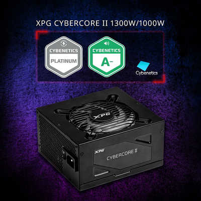 [新品未使用]XPG CYBERCORE1300P-BKCJP ADATA PC電源 XPG CYBERCORE II［1300W /ATX /Platinum］ ブラック