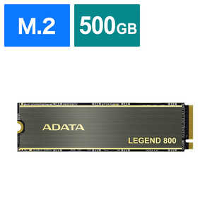 ADATA ¢SSD PCIExpress³ LEGEND 800 500GB /M.2ϡ֥Х륯ʡ ALEG800500GCS