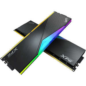 ADATA 増設用メモリ XPG LANCER RGB DDR5-6400 ブラック[DIMM DDR5 /16GB /2枚] AX5U6400C3216G-DCLARBK